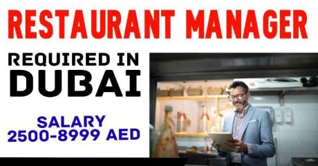 Restaurant Manager Required in Dubai