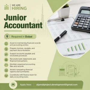 Junior Accountant Required in Dubai