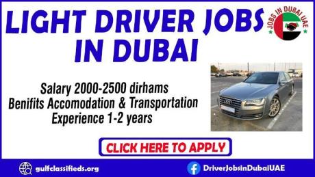 LIGHT DRIVER JOBS IN DUBAI
