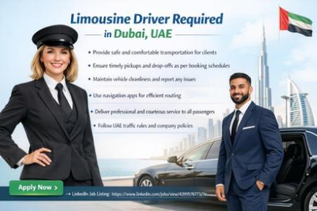 Limousine Driver Required in Dubai