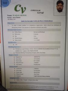 Apply for the Light vehicle & Heavy vehicle driver