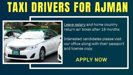 HIRING TAXI DRIVERS FOR A TAXI COMPANY IN AJMAN