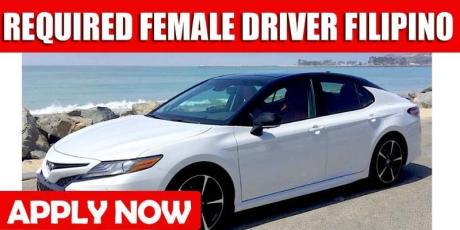 REQUIRED FEMALE DRIVER FILIPINO