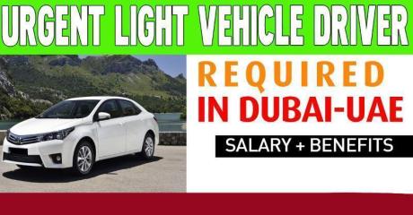 Urgent Light Vehicle Driver Required in Dubai UAE