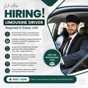 LIMOUSINE DRIVER Required in Dubai