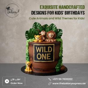 Jungle Theme Animal Cake for Little Explorers