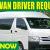 MINIVAN DRIVER REQUIRED