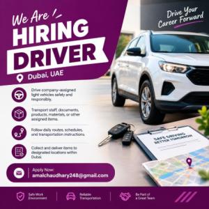 Driver Required in Dubai