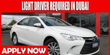 LIGHT DRIVER REQUIRE IN DUBAI