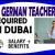 German Teacher Required in Dubai -