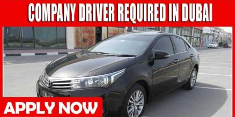 COMPANY DRIVER REQUIRED IN DUBAI