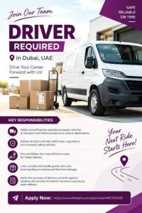 Driver Required in Dubai