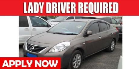 LADY DRIVER REQUIRED
