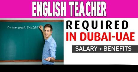 English Teacher Required in Dubai