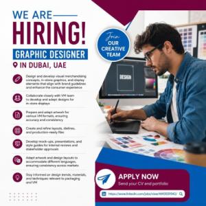 Graphic Designer Required in Dubai