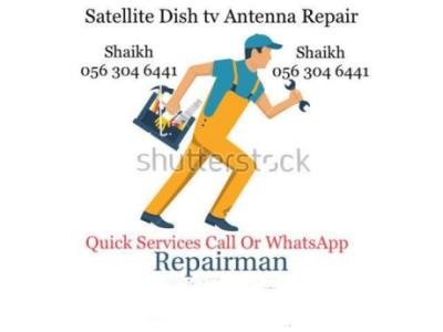 Dishtv Antenna Repair & Airtel Installation In Jumeirah 0563046441