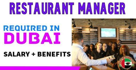 Restaurant Manager Required in Dubai