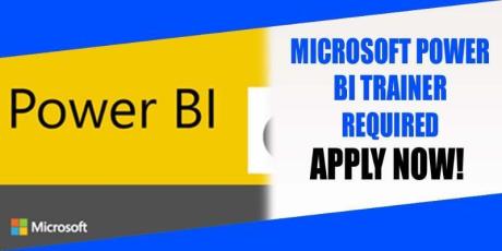 MICROSOFT POWER BI TRAINER REQUIRED IN DUBAI