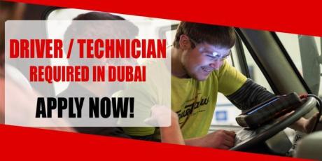 DRIVER TECHNICIAN REQUIRED IN DUBAI
