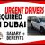 URGENT DRIVERS REQUIRED IN DUBAI