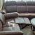 Luxury Top Furniture Genuine Leather Reclining Sofa Set