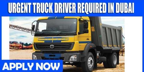 URGENT HEAVY TRUCK DRIVER REQUIRED IN DUBAI