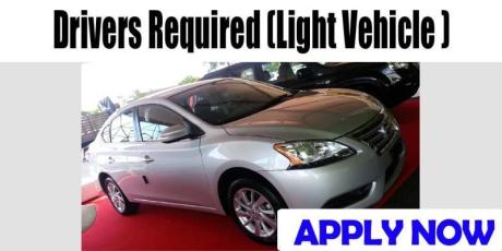 Drivers Required (Light Vehicle )