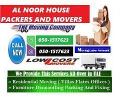 AL NOOR HOUSE MOVING PACKING AND STORAGE SERVICEIN UAE 050 1517623