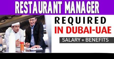 Restaurant Manager Required in Dubai