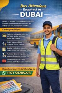 Bus Attendant Required in Dubai