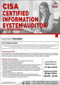 Certified Information Systems Auditor - CISA