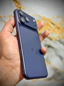 17 PRO MAX BLUE APPLE WARRANTY 2 MONTHS