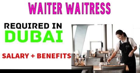 Waiter/Waitress Required in Dubai