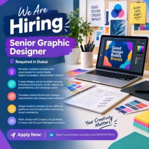 Senior Graphic Designer Required in Dubai