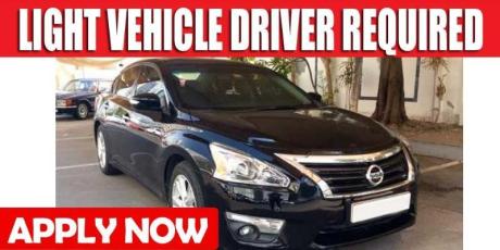 LIGHT VEHICLE DRIVER REQUIRED
