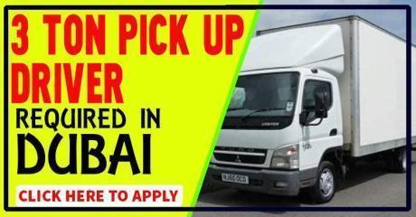 3 TON PICK UP DRIVER REQUIRED IN DUBAI
