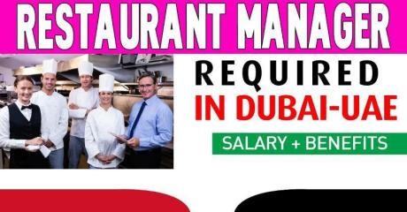 Restaurant Manager Required in Dubai