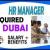 Human Resources Manager Required in Dubai