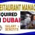 Restaurant Manager Required in Dubai