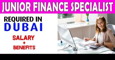 Junior Finance Specialist Required in Dubai