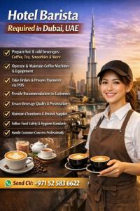 Hotel Barista Required in Dubai
