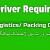 Driver Required for a Logistics/ Packing Company