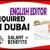 English Editor Required in Dubai