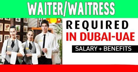 Waiter/Waitress Required in Dubai