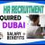 HR Recruitment Required in Dubai
