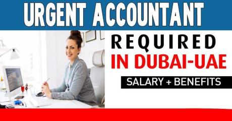Urgent Accountant Required in Dubai