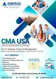 CMA Part 2 New Weekend Evening Batch