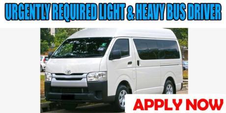 URGENTLY REQUIRED LIGHT & HEAVY BUS DRIVER