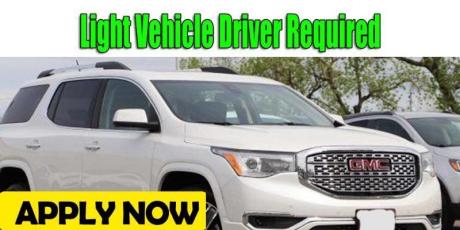 Light Vehicle Driver Required