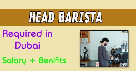 Head Barista Required in Dubai -